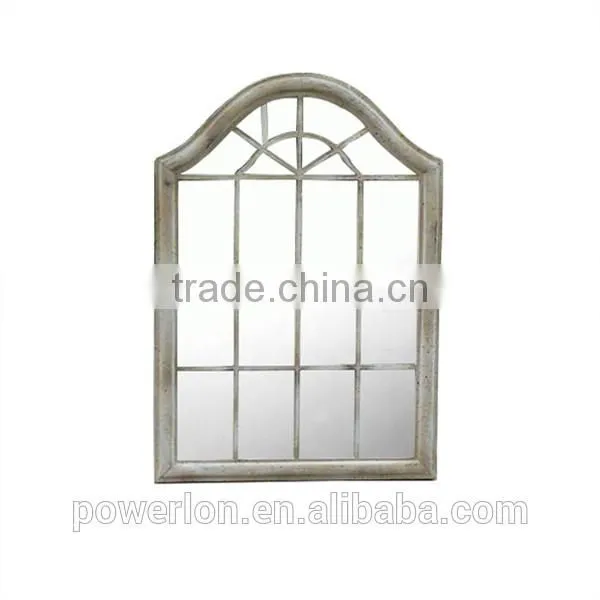 Unique Design Decorative Wrough Iron Frame Silver Mirror For Home Patio Backyard