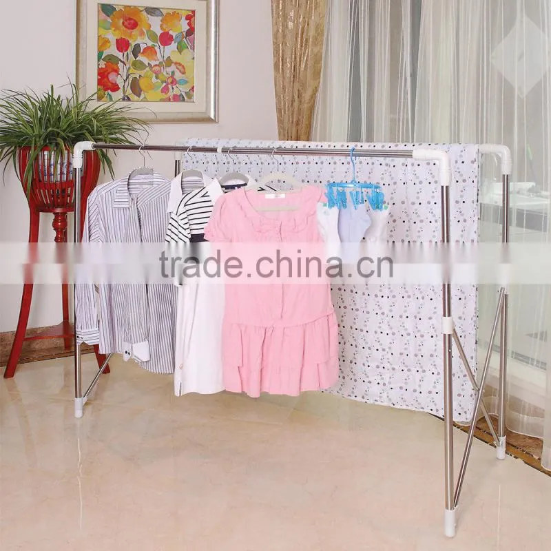 vivinature new design double pole clothes rack and blanket rack with heavy loading