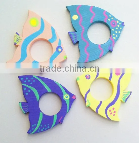High Quality Wooden Digital Printing Napkin Ring