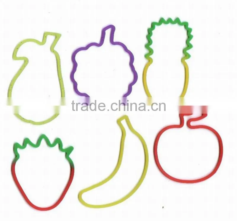 Fashion Custom colorful Silicon rubber elastic bands