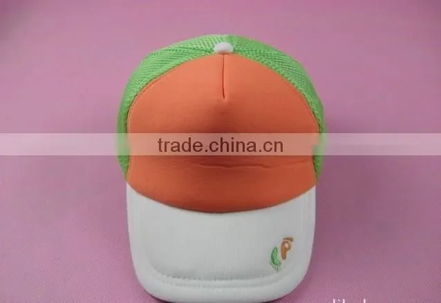 kids pritty sanwich baseball cap/kids spiderman baseball cap