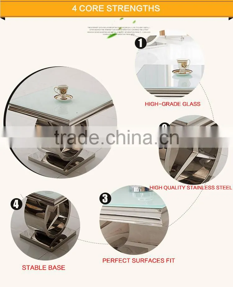 D413 Home Funiture Square Metal Side Table