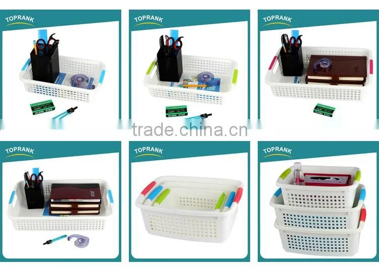 Rectangular Plastic Cheap Plastic Storage Baskets PP Plastic Contain Middle Laudry Basket