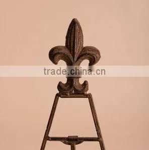 Wrought Iron Metal 12" Easel Plate Stand