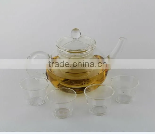 Clear Glass teapot With Stainless Steel Filter