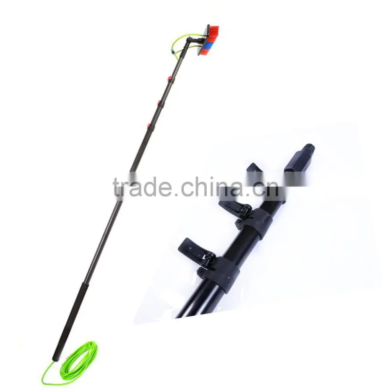 Adjustable Carbon Fiber solar panel cleaning water fed pole