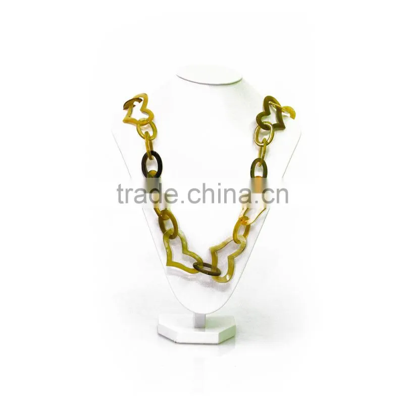 100% buffalo horn necklace/fashionablehorn jewelry made in Vietnam/natural and eco-friendly material