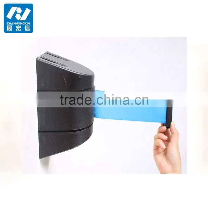 wall mounted retractable belt barrier 10m