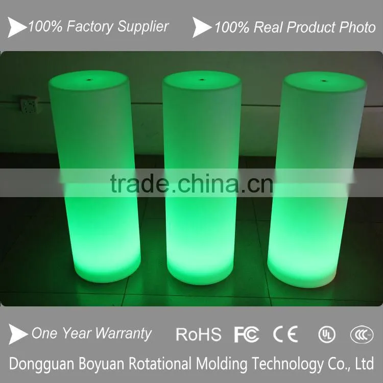 Colorful outdoor and indoor inflatable light cylinder with led,inflatable column with led light
