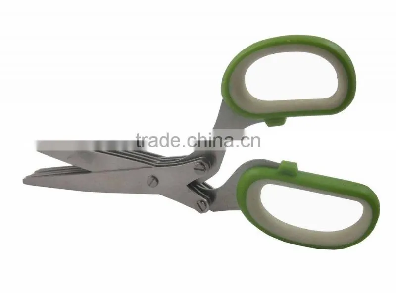 Professional 7 Blades Stainless Steel Kitchen Herb Scissor