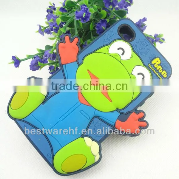 Funny carton shape colorful silicone mobile cellphone case for apple iphone