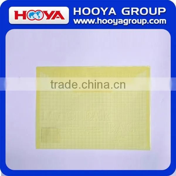 wholesale promotional cheap stationery transparent plastic document bag