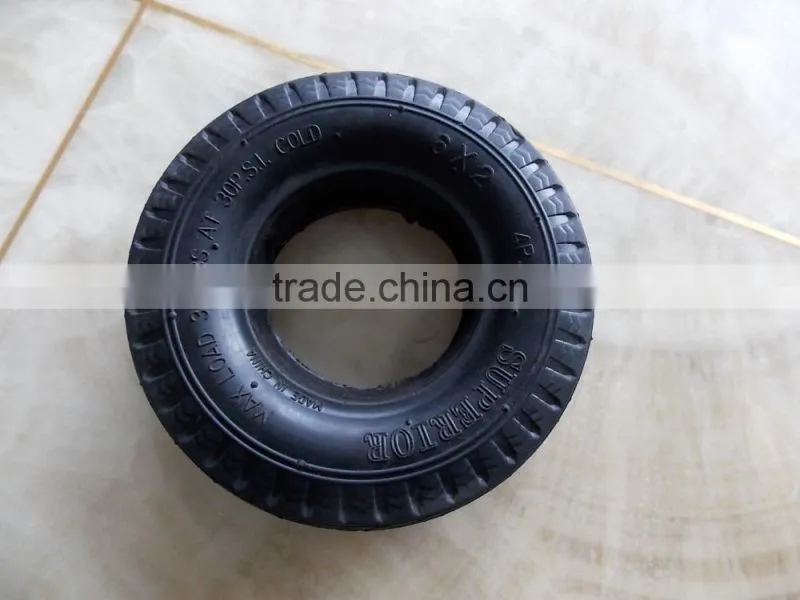 6inch trolley wheel tyre 6x2