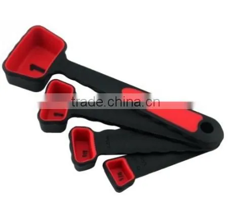 The Portable 4-Piece Set Folding Silicone Measuring Cups & Spoons