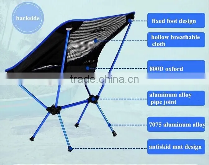 2016 Hot Sell Famous Multi New Design Lightweight Hiking Chair Folding Moon Chair