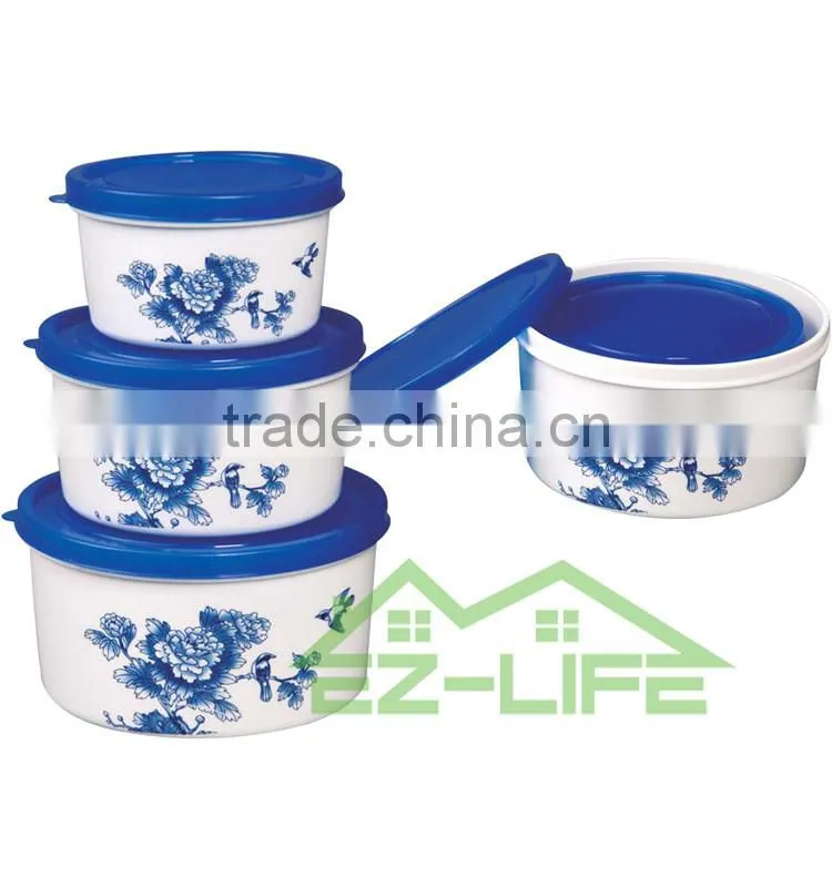 set of 3 freezer crisper plastic food storage containers