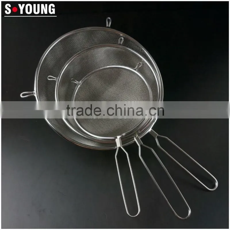 43016 Set of 3 Fine Mesh Stainless Steel Strainers