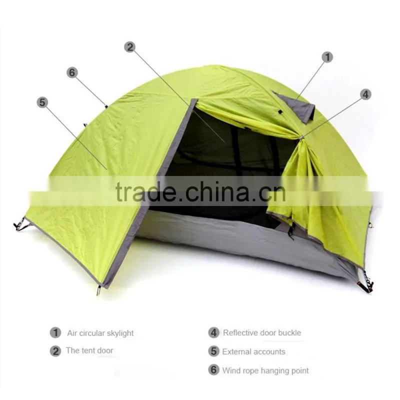 portable Climbing Camping Hiking season use Colorful Waterproof Double Layer 2 Person lovers folding beach Tent