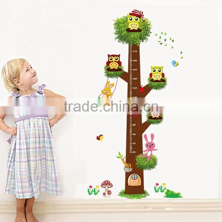 3D Kids Height Growth Chart Home Decor,Wall Sticker For Kids Room