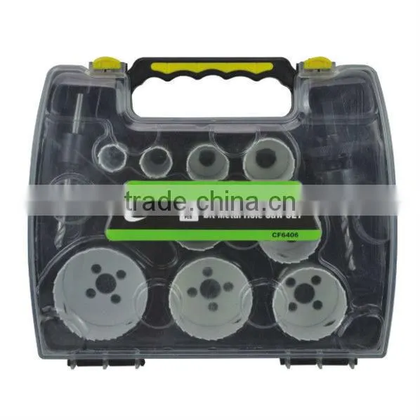 CF6406 9 pieces bi-metal concrete hole saw kit