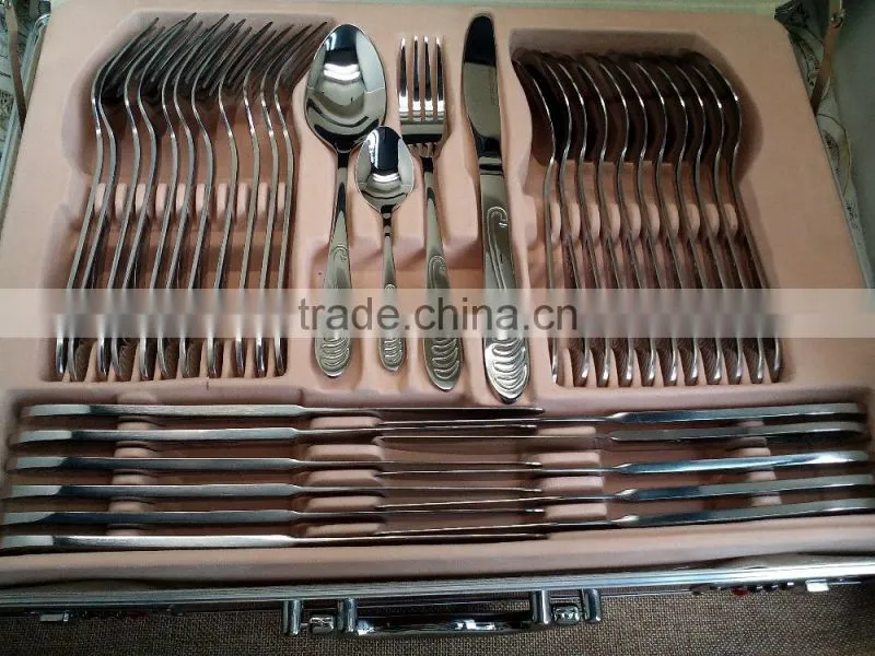 Eco-Friendly Feature and LFGB,FDA,SGS Certification 24/36/72pcs cutlery set