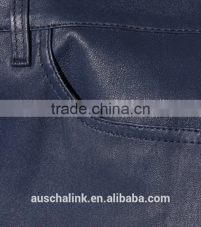 new arrival winter high quality female black skinny leather trousers