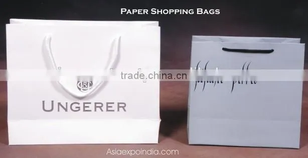 Paper Carry Bags for Showrooms with design printed