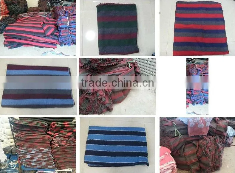 recycle blanket with stripe