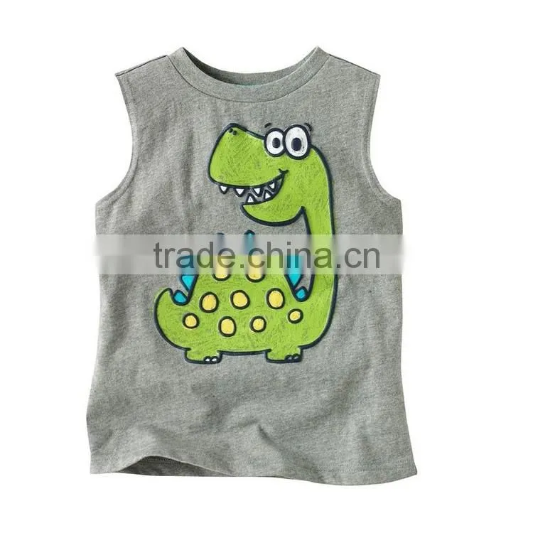 Wholesale Cotton Fashion Latest Custom Tank Top Printing For Children Clothing