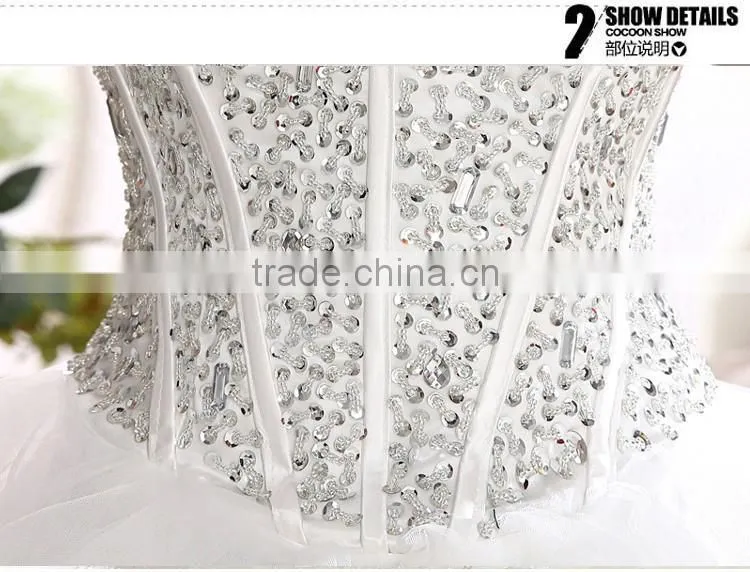 2016 sweetheart ivory wedding dress bride gowns