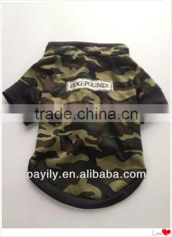 EN 71 FTY design Dog camouflage clothes
