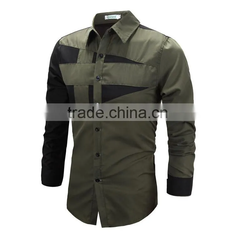 Top sale latest new style men's long sleeve machine washable t-shirt cotton