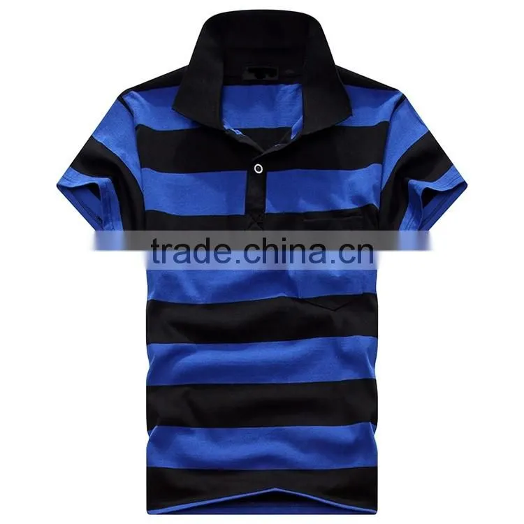 European and American leisure lapel stripes men's shirt collar