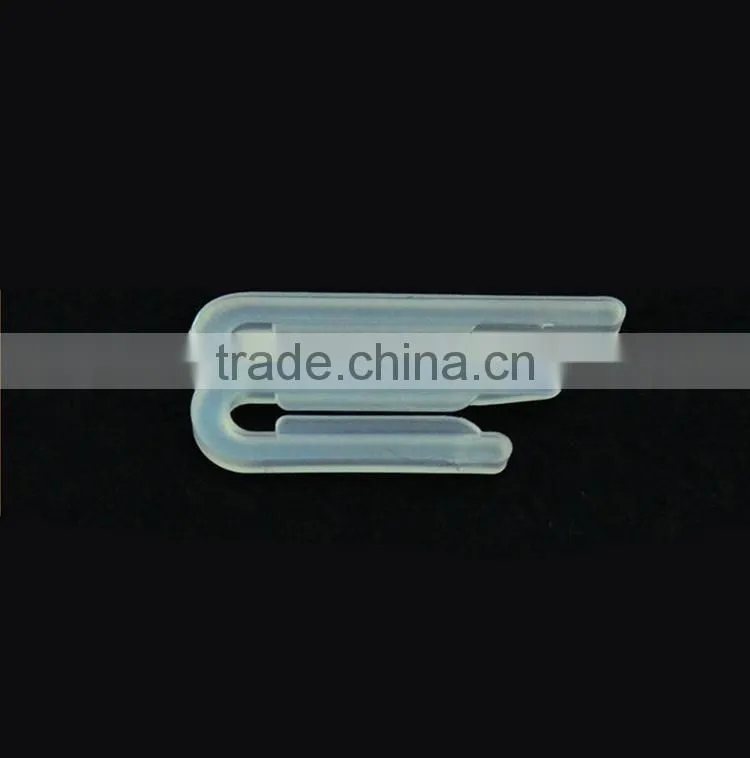 High Quality 3.75*1.7*0.35cm Clear Colored Plastic Shirt Clip for Garment Packing