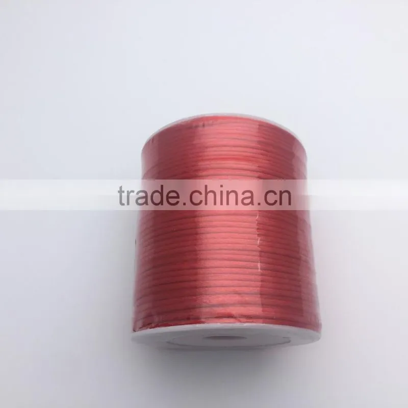 JRT002 Polyester Woven Rope Knot Rope Rattail Satin Cord