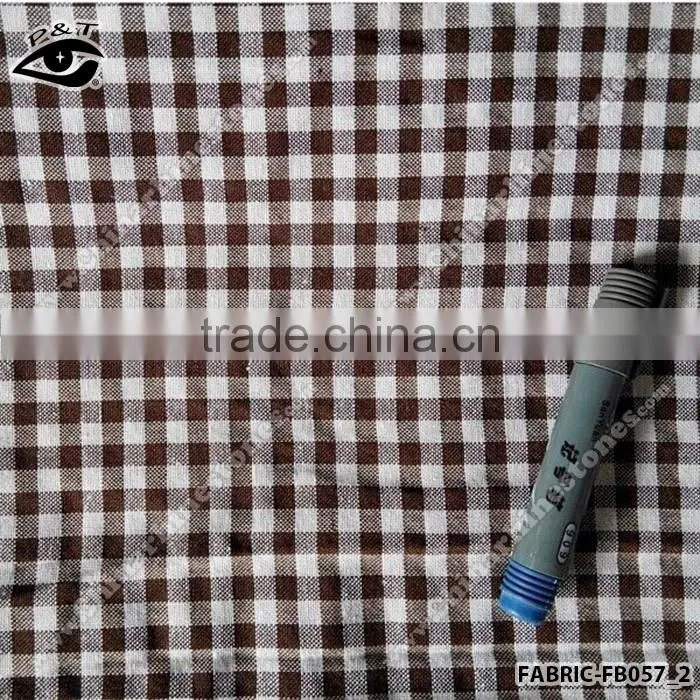 8x8mm checker design cotton fabric gingham check pure cotton fabric yarn dyed fabric