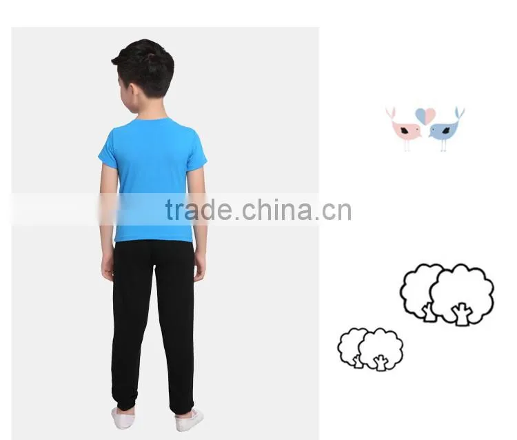 Boys Sportwear Dancewear Top Pant Sets Child Casual Loose Sportwear