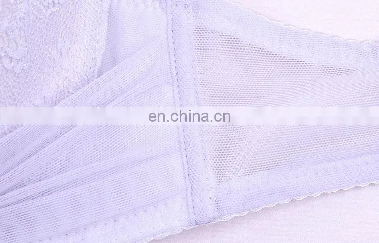 China Factory Comfortable Light Purple Padded Push Up Young Lady Bra