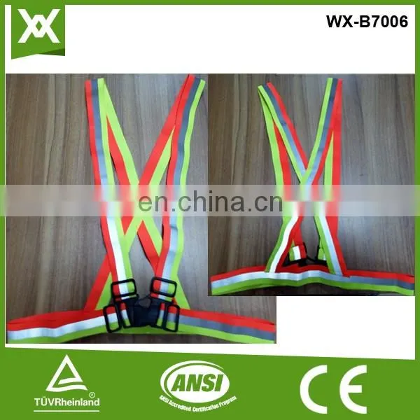 Factory made safety reflective with buckle warning elastic belt