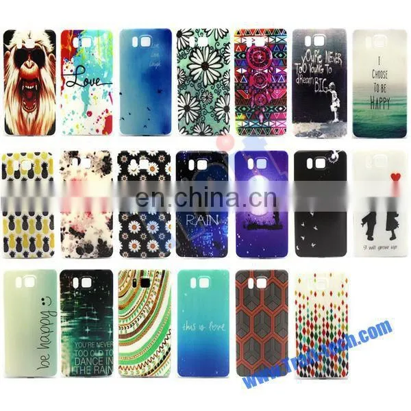 For Samsung Phone case , Colorful Painting TPU Back Case for Samsung Galaxy Alpha