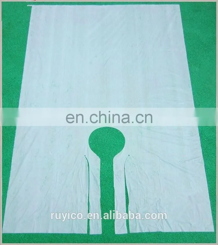 Disposable Plastic Hair Coloring Cape for Salon Using