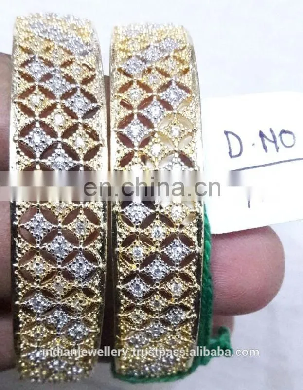 cz stone jewelry bangles exporter, bridal zircon bangle manufacturer