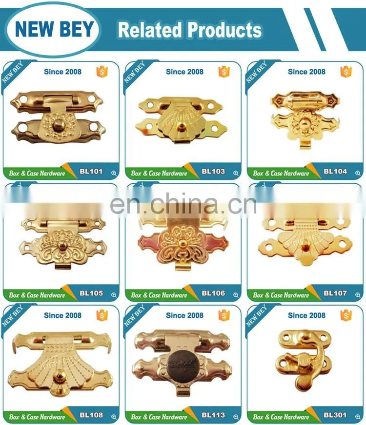 Wooden Jewelry Display Case Lock Set With Keys For Box Hardware