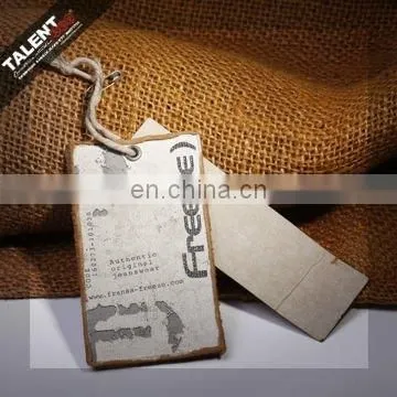 custom hand made krafit paper tag for garment