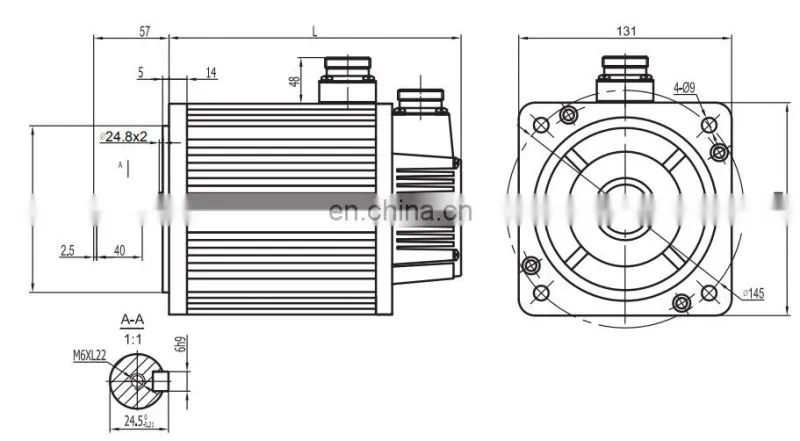Cheap Economic 3 Phase AC Servo Motor 2kw 130ST-07725 For Sewing Machine