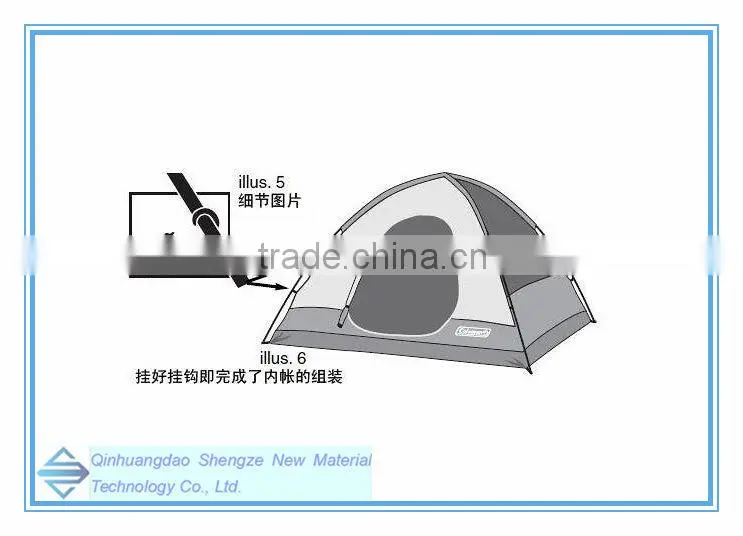 fiberglass tent pole/ FRP good quality tent poles/ Circle pressure test tent rod