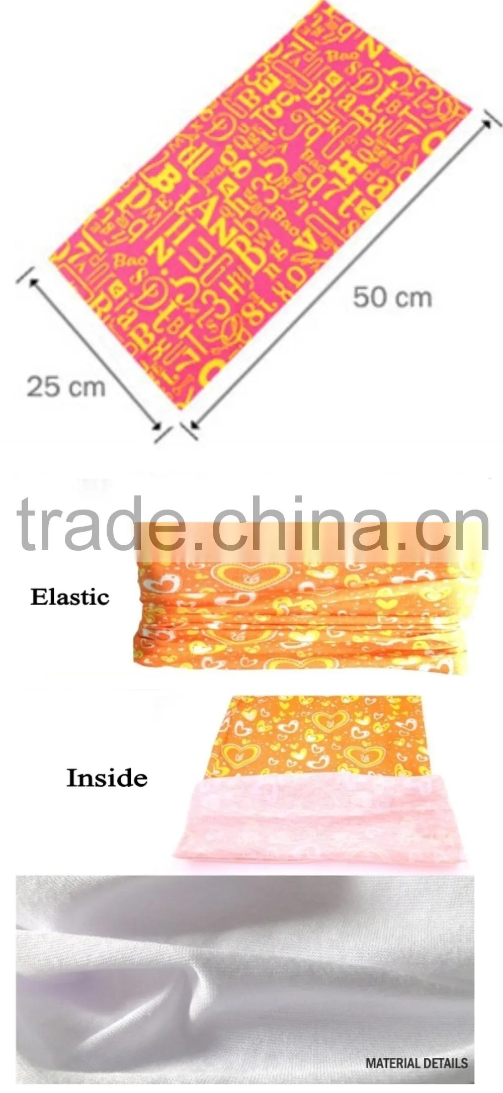 Fashion Bandana Yellow Flower Urban Headwear Multifunctional Headband