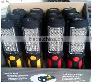 Magnetic 36+1 LED work light with stand and hook