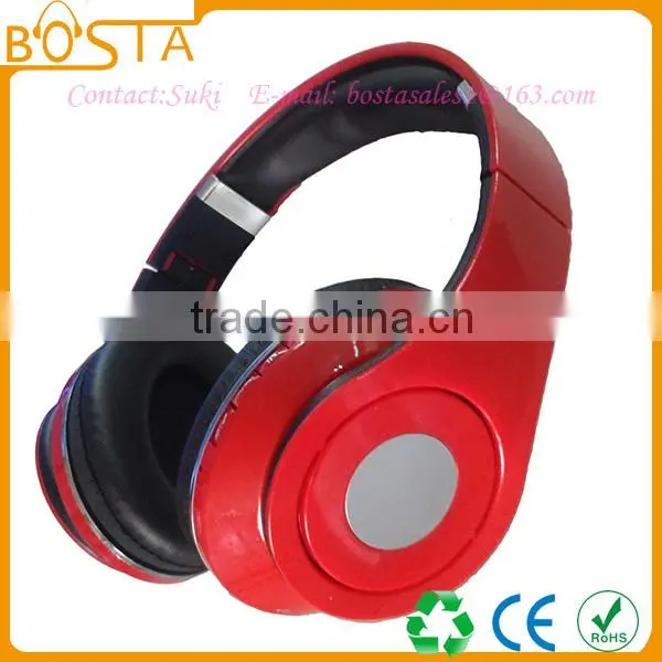 Manufacturering foldable wireless stereo bluetooth headsets with mic TF support