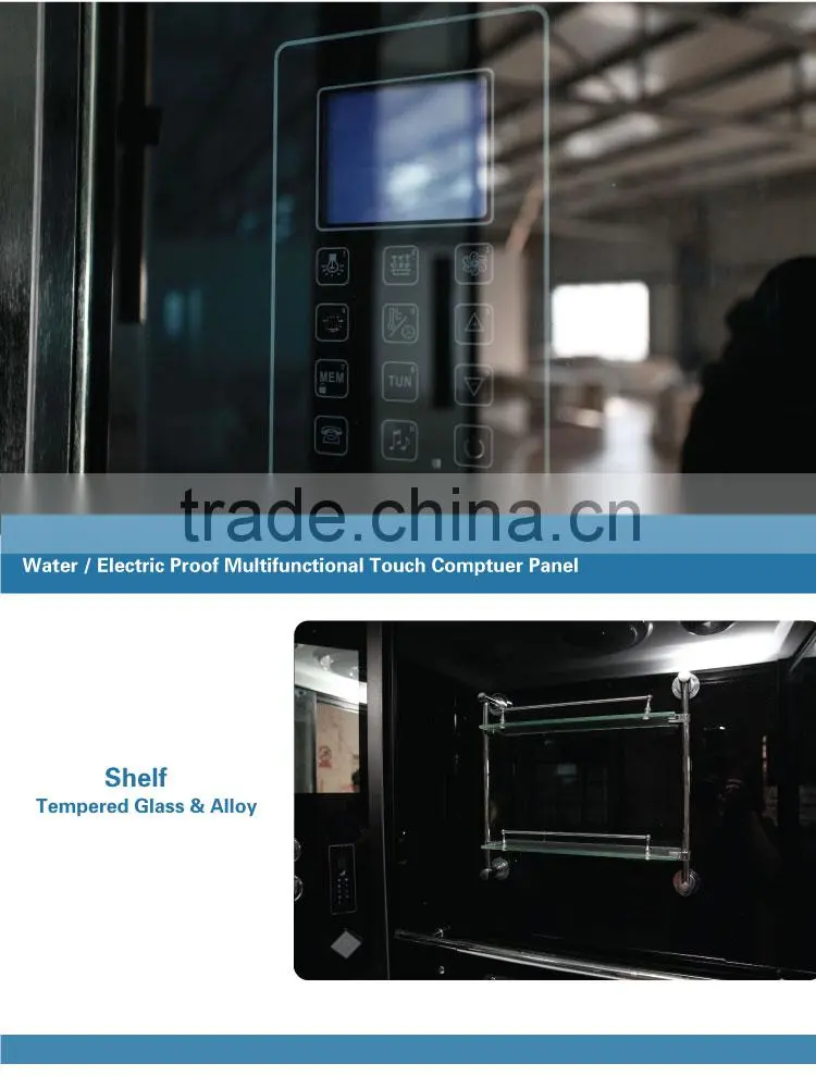 Luxury Fiberglass Door Sliding Open Corner Freestanding Acrylic Steam Room K-7028A